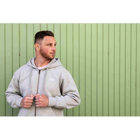 Sweat zippé Bastia Homme – Coton bio durable | YESI
