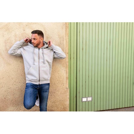 Sweat zippé Bastia Homme – Coton bio durable | YESI