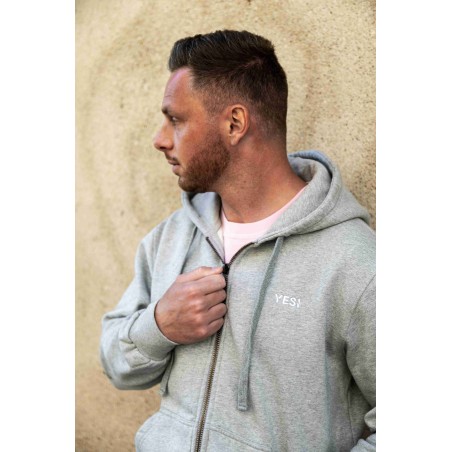 Sweat zippé Bastia Homme – Coton bio durable | YESI