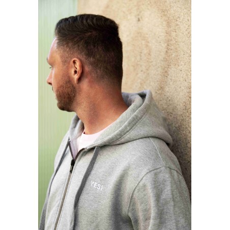 Sweat zippé Bastia Homme – Coton bio durable | YESI