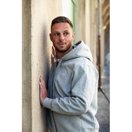 Sweat zippé Bastia Homme – Coton bio durable | YESI
