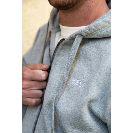 Sweat zippé Bastia Homme – Coton bio durable | YESI