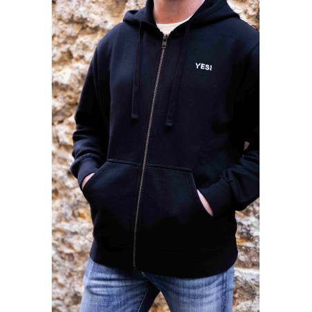 Sweat zippé Bastia Homme – Coton bio durable | YESI