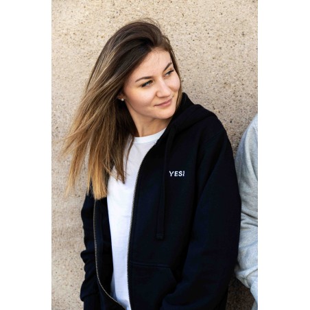 Sweat zippé Bastia Femme – Coton bio stylé | YESI