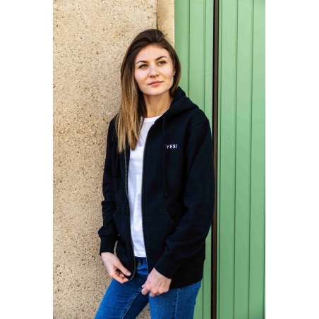 Sweat zippé Bastia Femme – Coton bio stylé | YESI