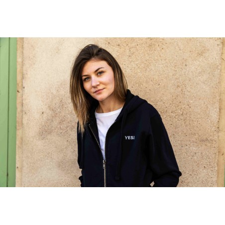 Sweat zippé Bastia Femme – Coton bio stylé | YESI