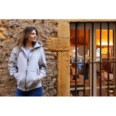 Sweat zippé Bastia Femme – Coton bio stylé | YESI